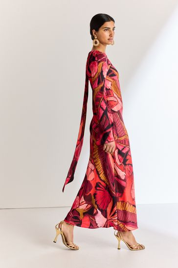 Maxi dress and scarf outlet