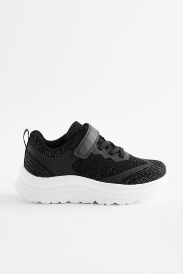 Adidas black glitter trainers shop