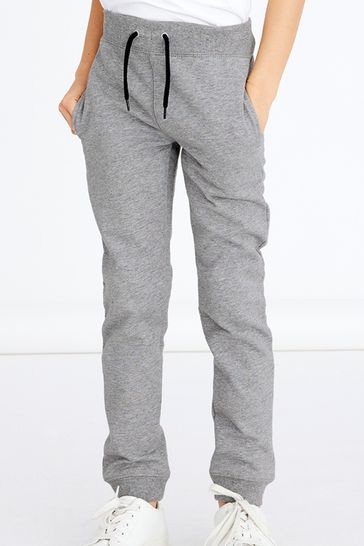 Name It Grey Brushed Cotton Sweat Joggers