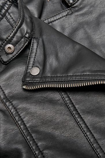 Childrens faux leather jacket shop
