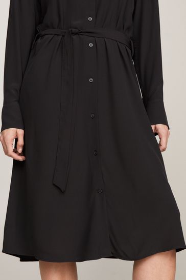 Black tommy hilfiger dress discount