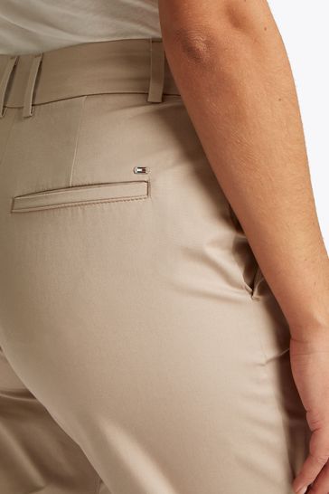 Buy Tommy Hilfiger Cream Slim Straight leg Chinos from Next USA