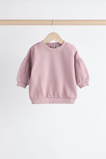 Buy Pink Cream Baby Sweatshirt Joggers Set 6 Pack from Next Bahrain