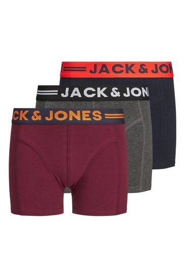 JACK & JONES Black Boxers 3 Pack