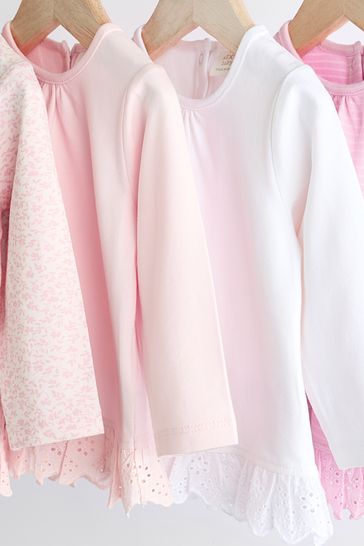 Buy Baby Long Sleeve Tops 4 Pack from the Laura Ashley online shop
