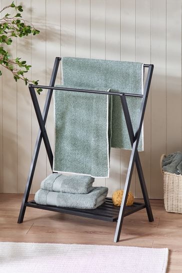 Buy Black Folding Towel Rack from Next Bahrain