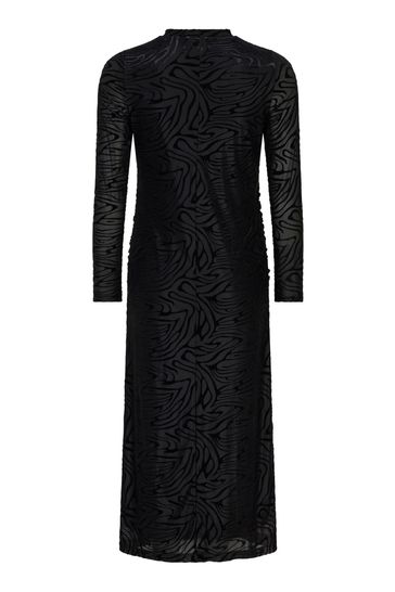 Warehouse black velvet dress top