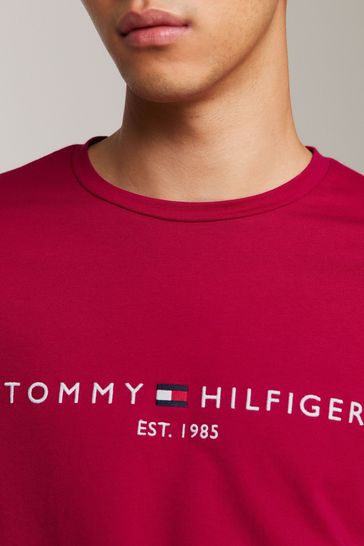 Tommy Hilfiger Pink Tommy Logo T Shirt