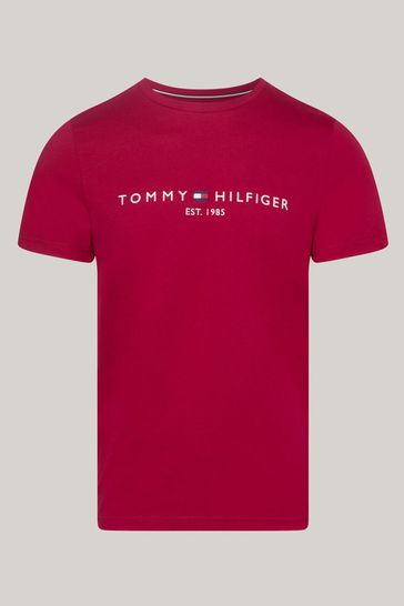 Tommy hilfiger pink t shirt sales