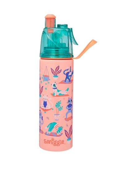 Smiggle Pink Mist Spritz Insulated Steel Drink Bottle 500ML