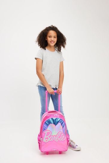 Buy Smiggle Pink Barbie Light Up Trolley Backpack from the Next UK online  shop