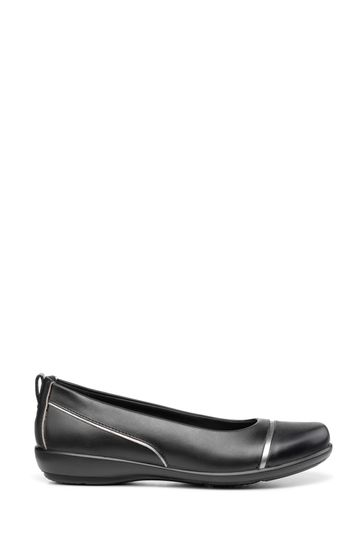Hotter Black Wren Slip On Regular Fit Shoes