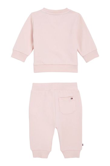 Tommy Hilfiger Baby Pink Sweat Top and Joggers Set