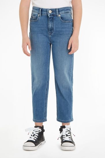 Tommy Hilfiger Blue High Rise Tapered Jeans