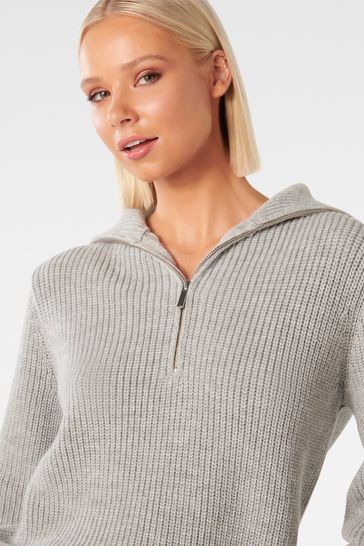 Quarter zip deals knit jumper