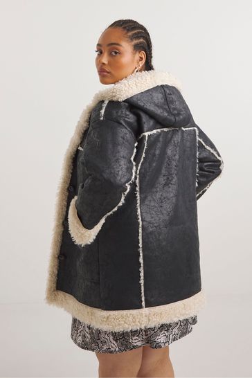 Hooded aviator hotsell jacket