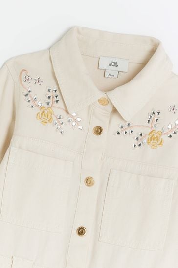 Buy River Island Girls 100 Cotton Utility Shirt Dress from the Laura Ashley online shop