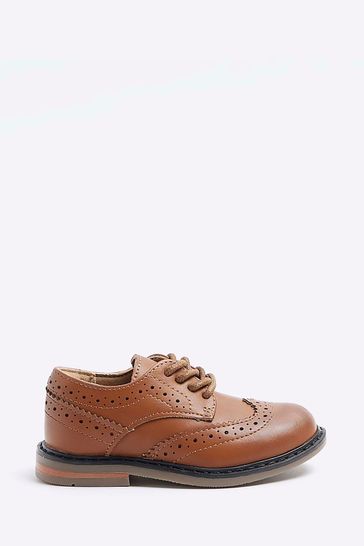River Island Brown Boys Brogues Shoes