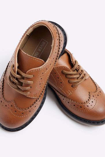 River Island Brown Boys Brogues Shoes