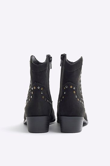 Girls discount studded boots
