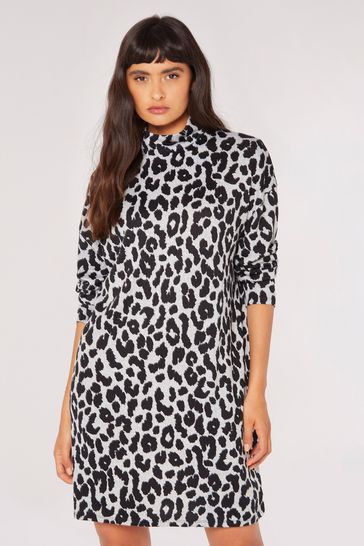Mock neck long sleeve dress sale