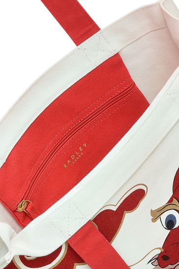 Buy Radley London Lunar New Year Medium Open Top Red White Tote Bag from Next Saudi Arabia