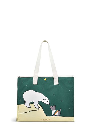 Radley Green London Bear With Me Large Open-Top Tote Bag