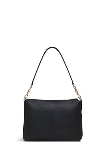 Black shoulder cheap bag with zip