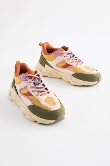 Chunky yellow trainers hotsell
