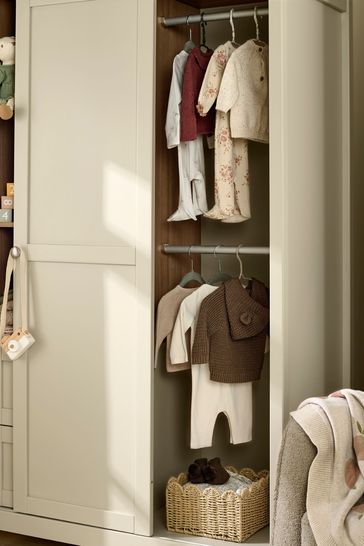 Cream top corner wardrobe