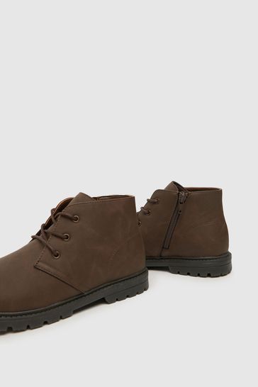 Brown chukka shoes outlet