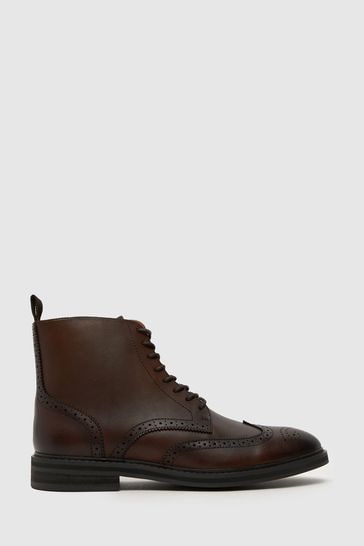 Schuh Draco Brogue Brown Boots