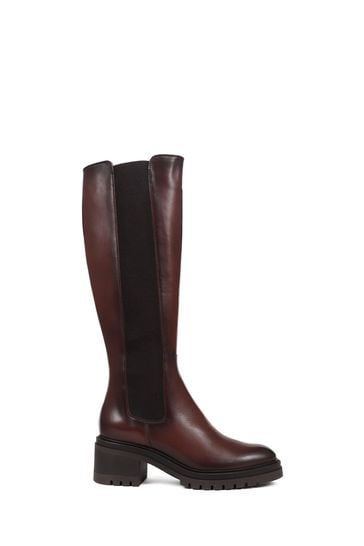 Jones Bootmaker Leather Knee Length Boots