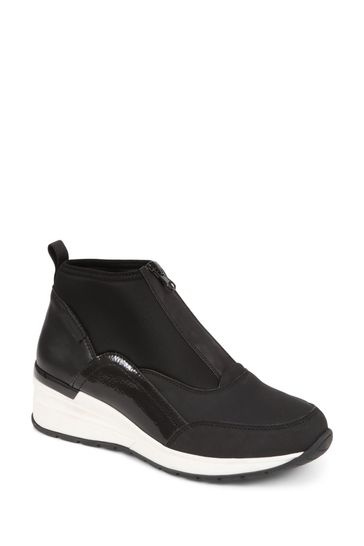 Womens black dress trainers sales