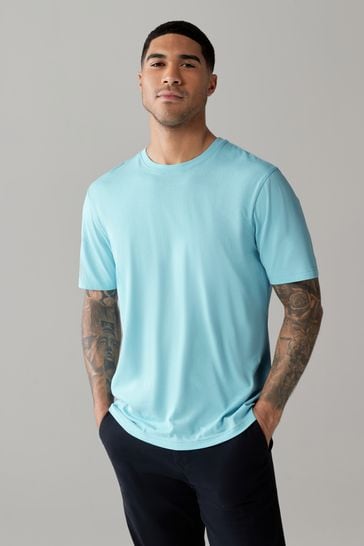 Blue Light Regular Fit Essential Crew Neck T-Shirt