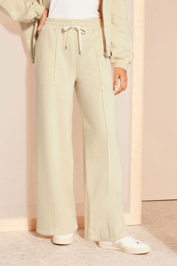 Friends Like These Camel Wide Leg Jersey Co-Ord Trousers