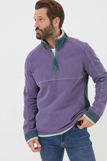 FatFace Purple Airlie Pocket Sweatshirt