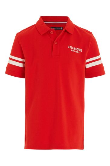 Tommy hilfiger red hot sale polo