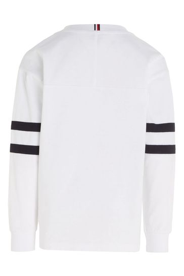 White tommy hilfiger long sleeve outlet