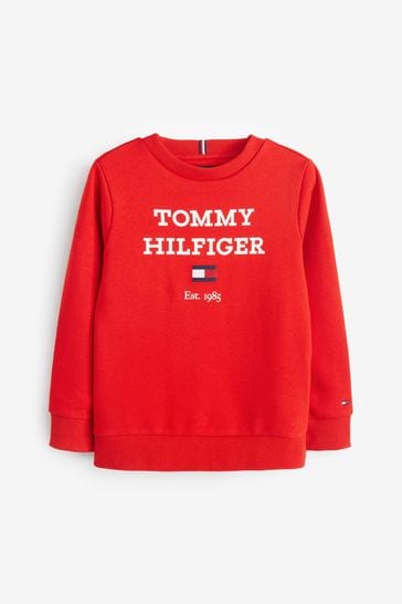 Tommy hilfiger sale red sweatshirt