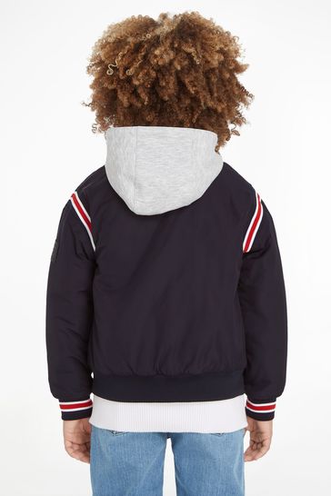 Tommy hilfiger navy blue store bomber jacket
