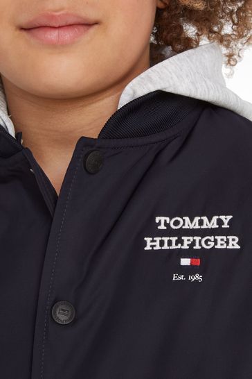 Hilfiger two tone hooded bomber new arrivals