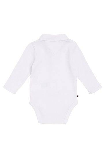 Buy Tommy Hilfiger Baby Rib Collar White Bodysuit from Next Poland