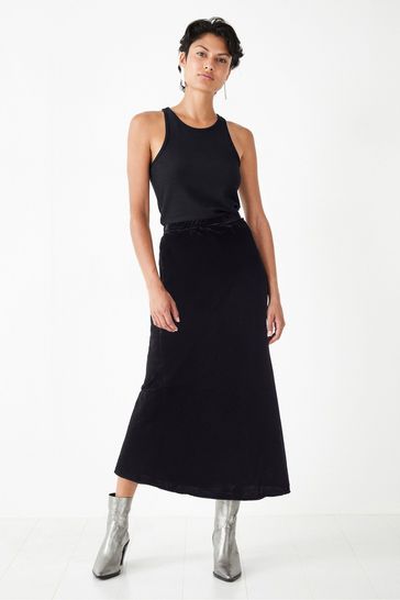 Hush black midi best sale skirt