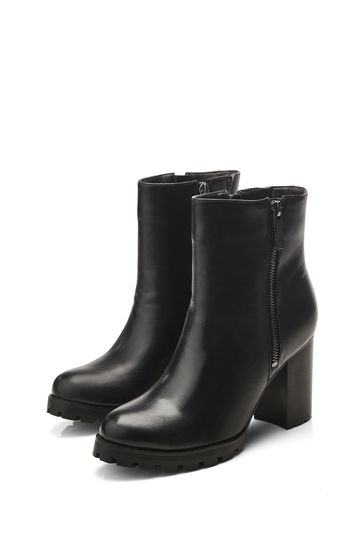 Cleated sole ankle boots top