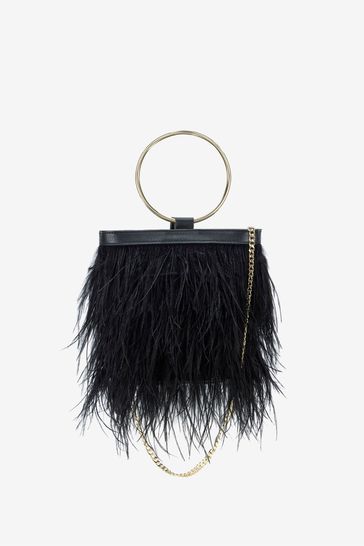 Topshop store feather bag