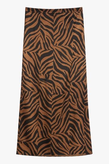 Hush Brown Gia Split Maxi Skirt