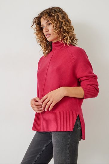 Buy Hush Pink Lacy Seam Detail Jumper from Next Austria