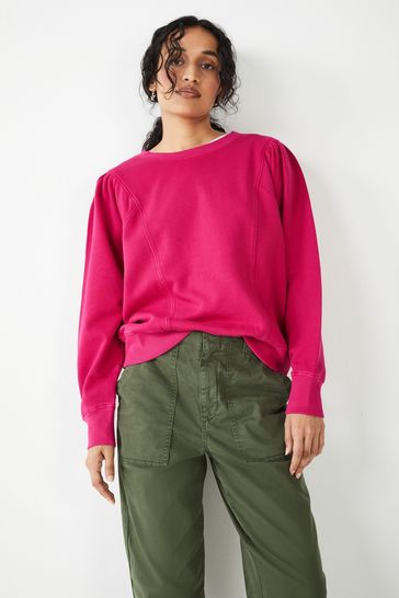 Hush Pink Anastasia Puff Sleeve Sweatshirt