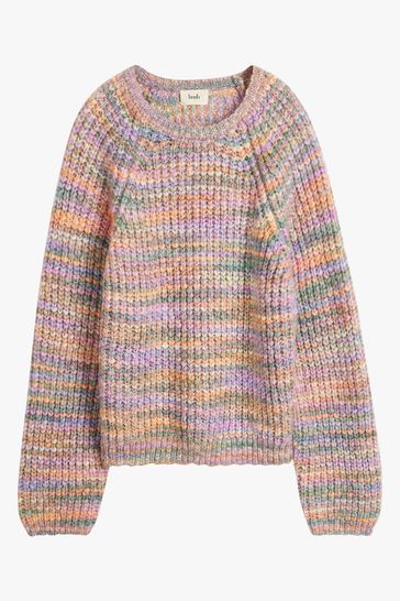 Buy Hush Pink Madi Space Dye Knitted Jumper from Next Germany